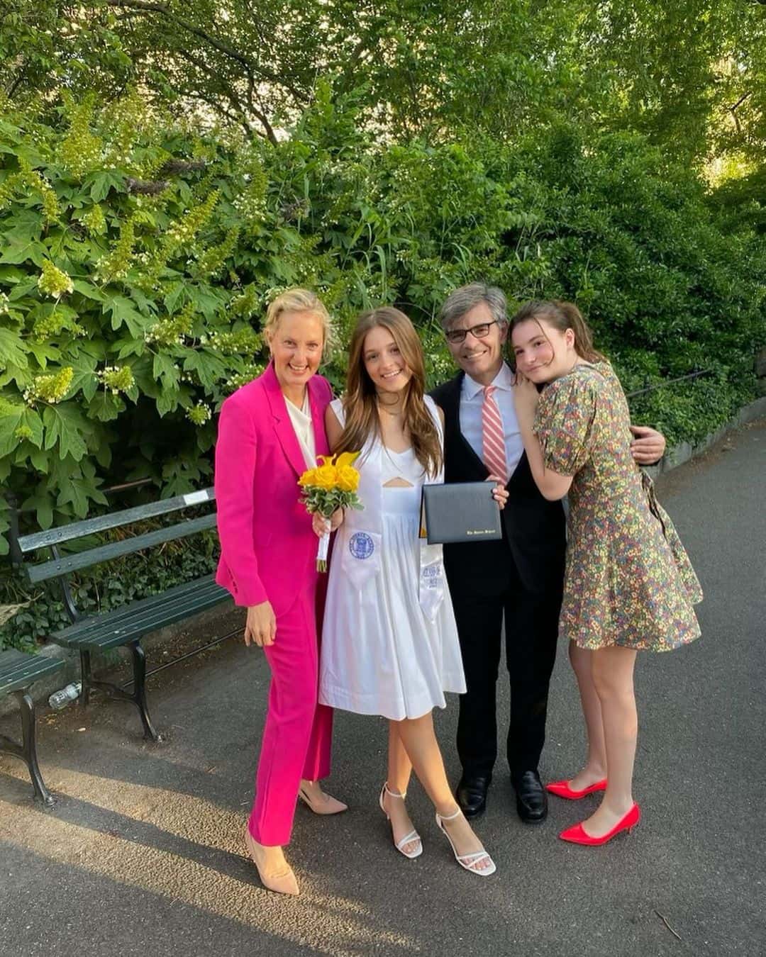 George Stephanopoulos has shared unseen photos of his daughters Harper and Elliott to Instagram (@gstephanopoulos/Instagram)