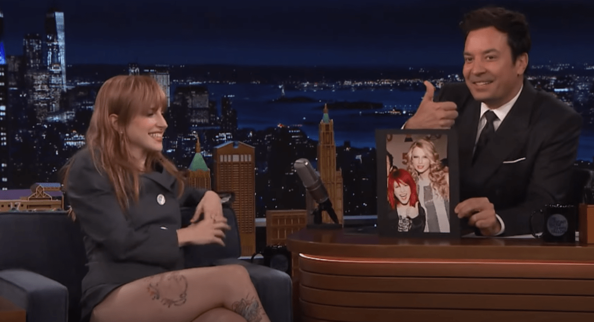 Hayley Williams reflected on her friendship with Taylor Swift during 'The Tonight Show' (@fallontonight/YouTube)