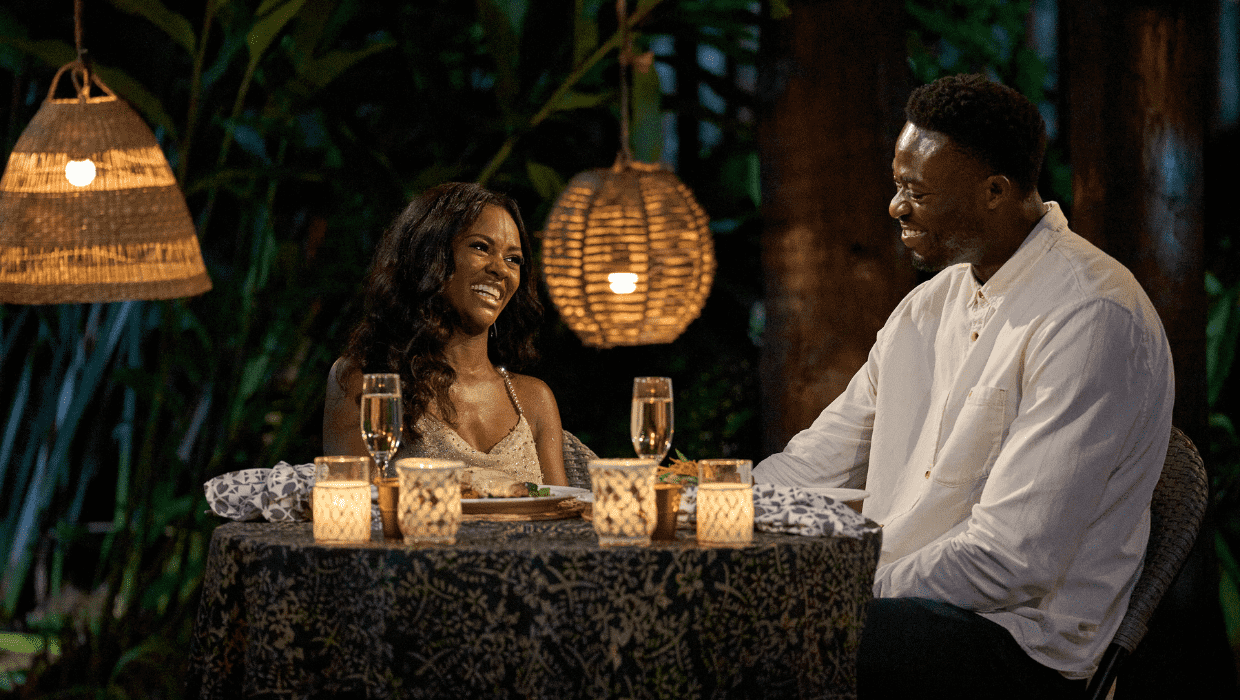 Charity and Dotun on 'The Bachelorette' (ABC) 