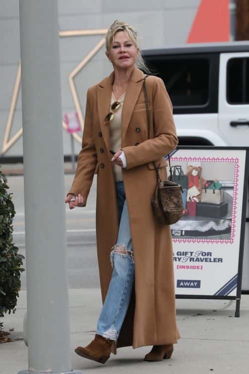 Melanie Griffith spotted shopping in Beverly Hills. (Backgrid)