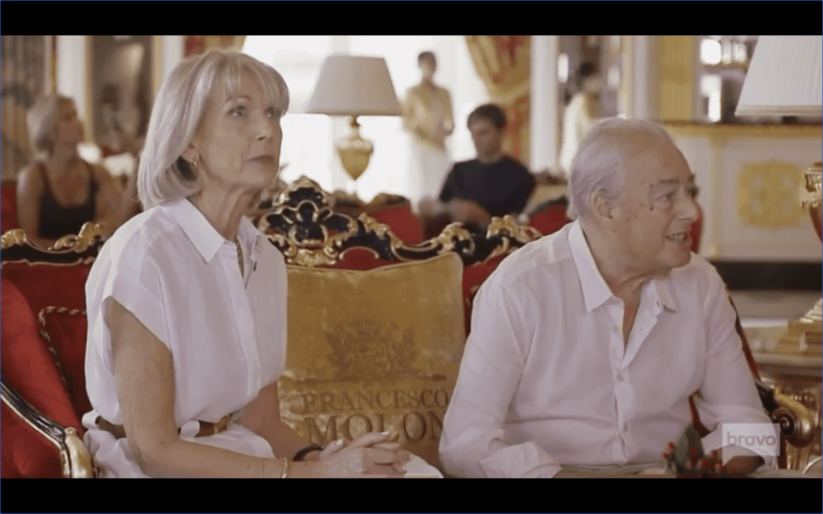 Caroline Stanbury's parents on 'RHODubai' (Bravo)