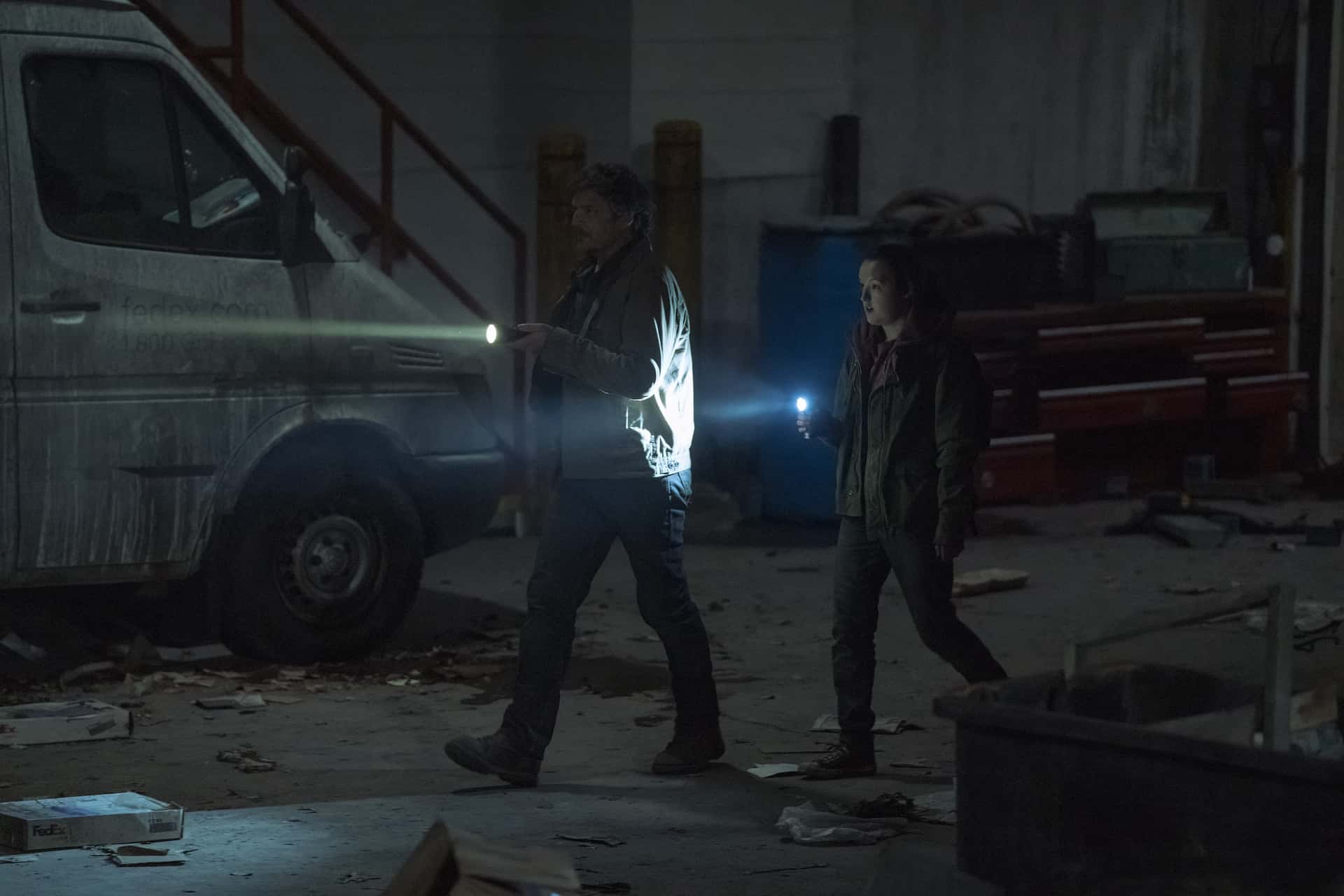 Pedro Pascal and Bella Ramsey in a still from 'The Last of Us' (HBO)