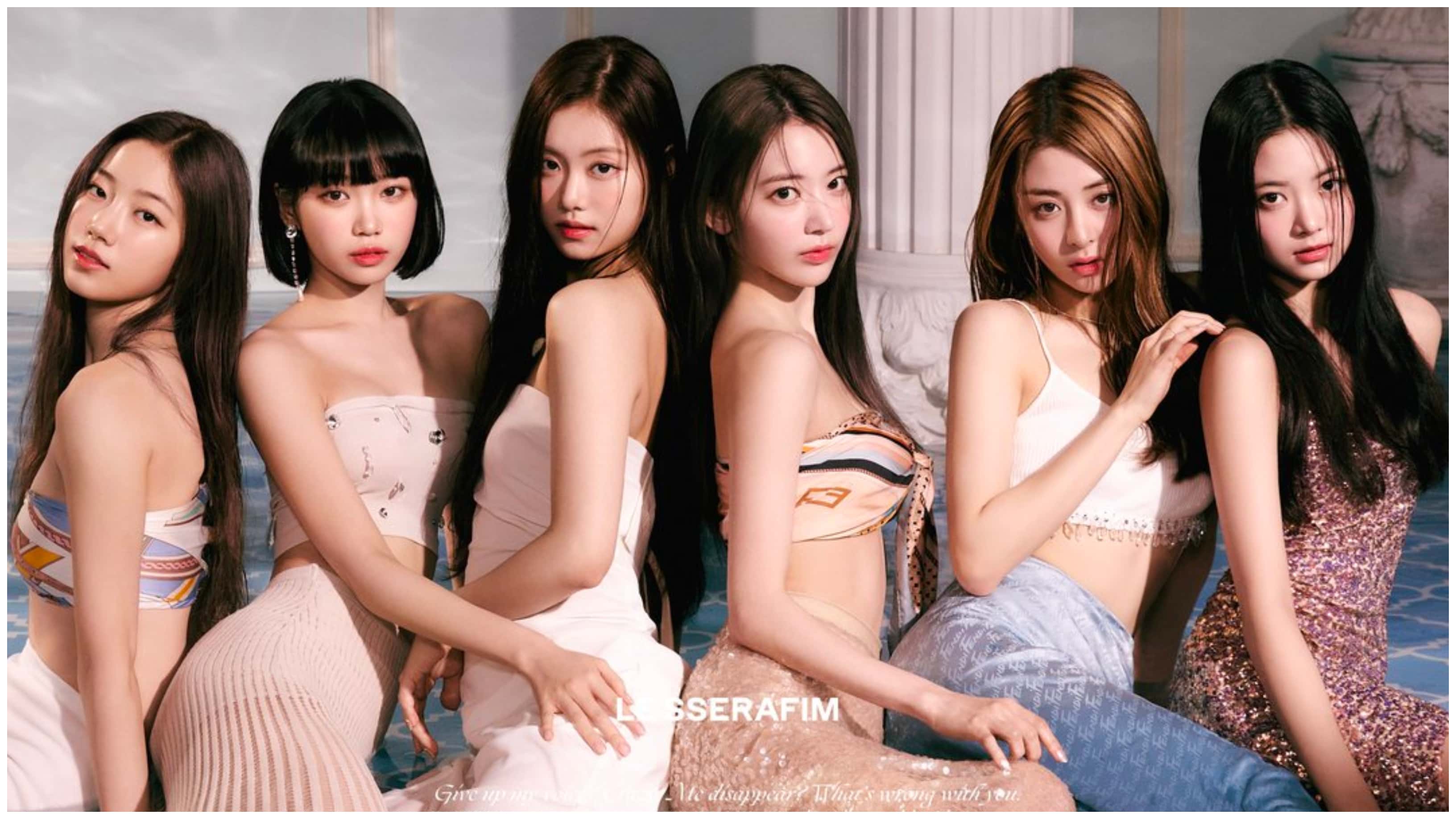 The six-member group Le Sserafim will be the first girl group to debut under HYBE Labels and will make their debut with the EP, 'Fearless' (@le_sserafim/Twitter)