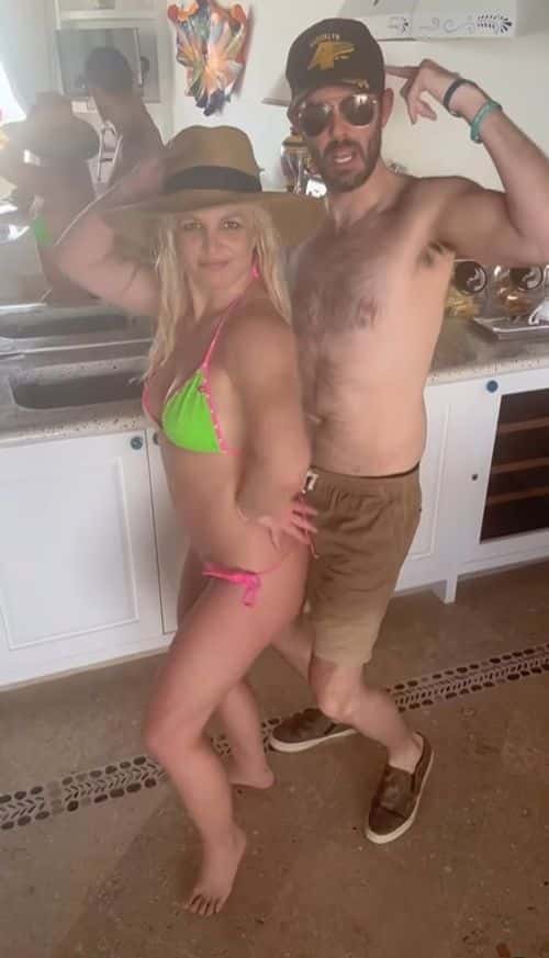 Britney Spears and Cade Hudson dancing (Instagram/@britneyspears)