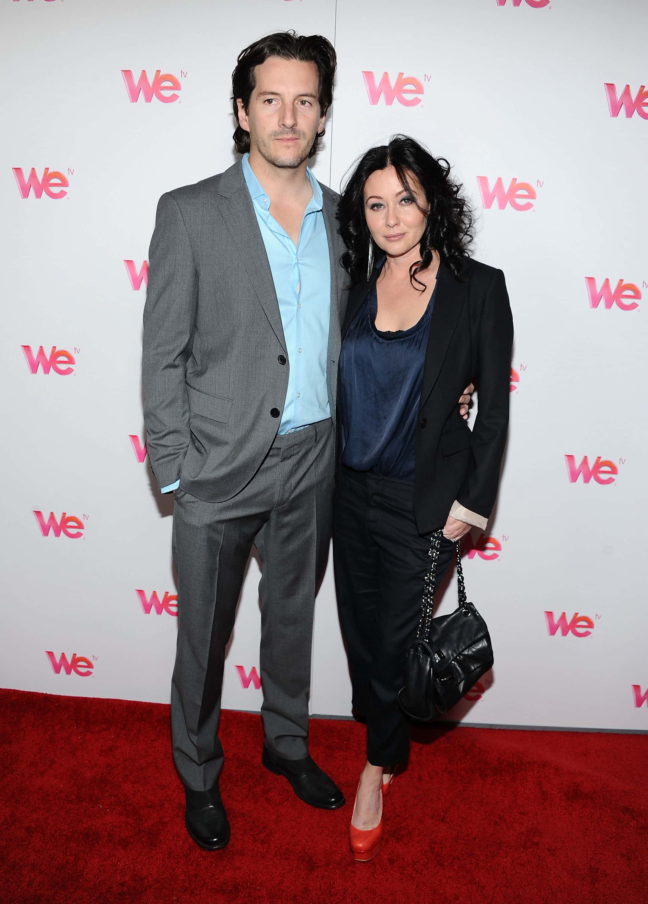 TV personality Kurt Iswarienko and actress Shannen Doherty arrive at WE tv's 