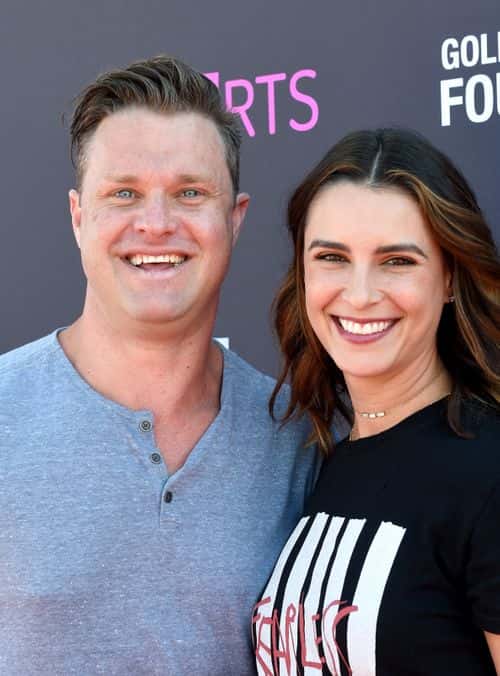 Actor Zachery Ty Bryan (L) and Carly Matros attend P.S. ARTS and OneWest Bank's Express Yourself 2016 at Barker Hangar on November 13, 2016 in Santa Monica, California.