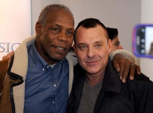 Danny Glover and Tom Sizemore attend the LG Music Lodge on January 17, 2014 in Park City, Utah.