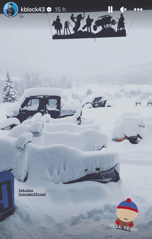 Ken Block shared pictures on his Instagram stories from Utah before the accident. (Instagram/kblock43)