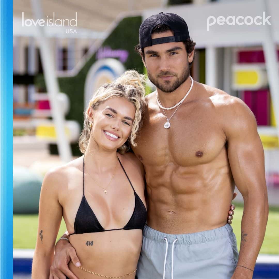 'Love Island USA' Season 5 finalists Kenzo Nudo and Carmen Kocourek (Instagram/@loveislandusa)