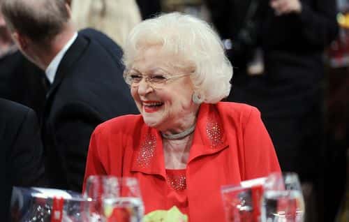 Actress Betty White in the audience at the 39th AFI Life Achievement Award honoring Morgan Freeman held at Sony Pictures Studios on June 9, 2011 in Culver City, California. The AFI Life Achievement Award tribute to Morgan Freeman will premiere on TV Land on Saturday, June 19 at 9PM ET/PST. (Photo by Frazer Harrison/Getty Images for AFI)