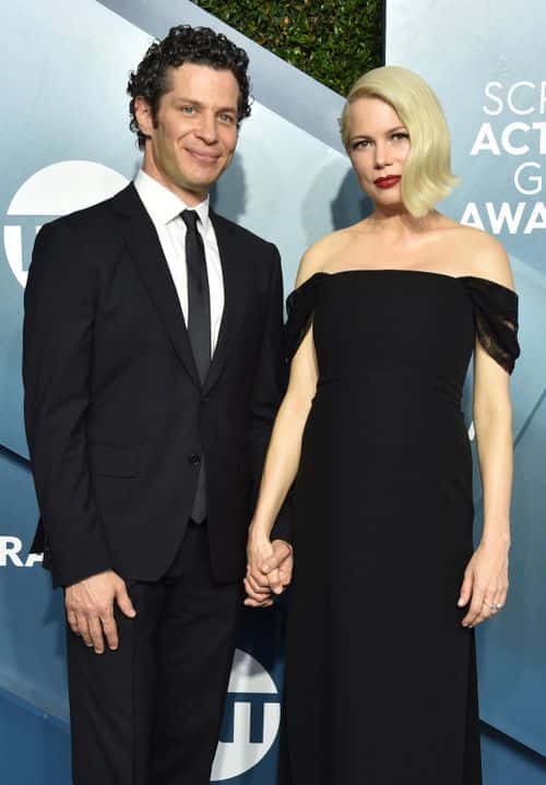 (L-R) Thomas Kail and Michelle Williams attend the 26th Annual Screen Actors&nbsp;Guild Awards at The Shrine Auditorium on January 19, 2020 in Los Angeles, California. 721430