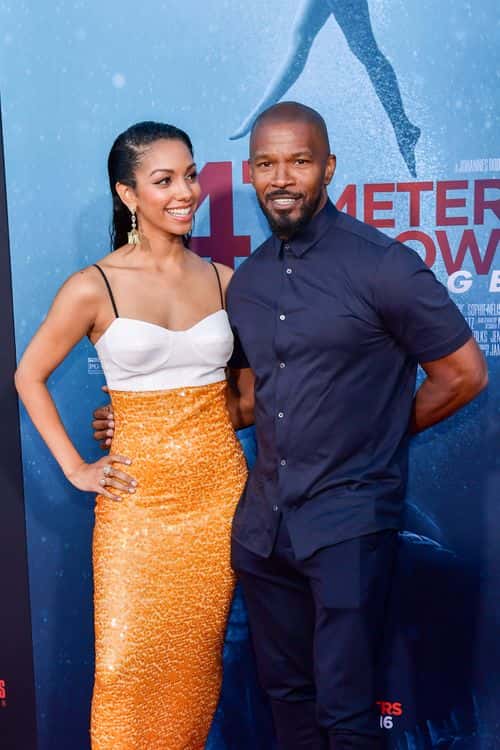 Corinne Foxx and Jamie Foxx attend the LA Premiere of Entertainment Studios' 