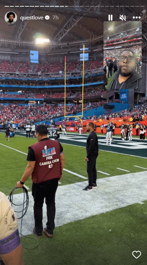 Questlove at Super Bowl LVII (FOX)