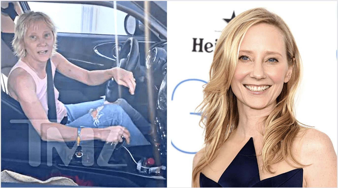 Anne Heche was spotted with a vodka bottle in her Mini Cooper moments before the crash that lift her with serious injuries. (Photo: TMZ Exclusive/Jason Merritt/Getty Images)
