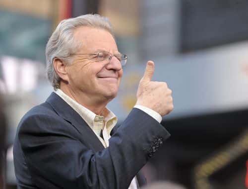 TV Host Jerry Springer celebrates the taping of 