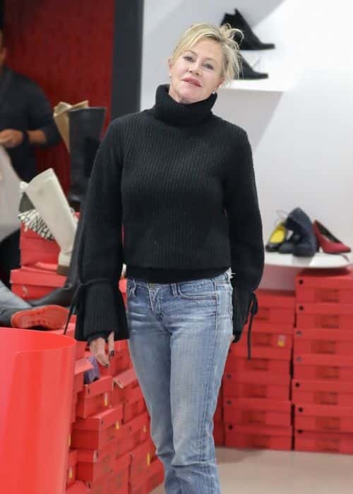 Melanie Griffith was seen looking for a new pair of shoes (Backgrid)
