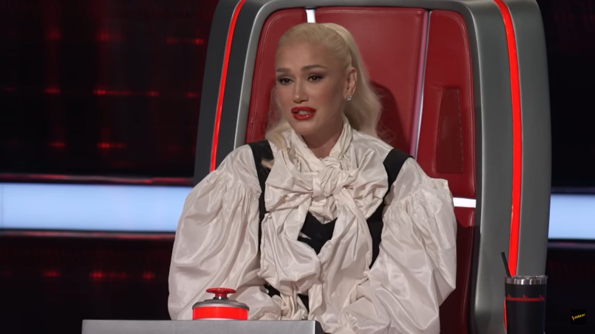 Gwen Stefani's puffy shirt outfit mocked in 'The Voice' Season 24 Battles round (NBC)