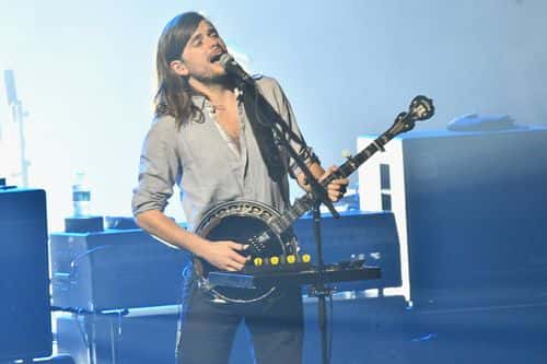 Winston Marshall of Mumford & Sons performs on stage at Citi Sound Vault with Mumford & Sons at United Palace Theater on September 18, 2017 in New York City. (Photo by Mike Coppola/Getty Images for Citi)