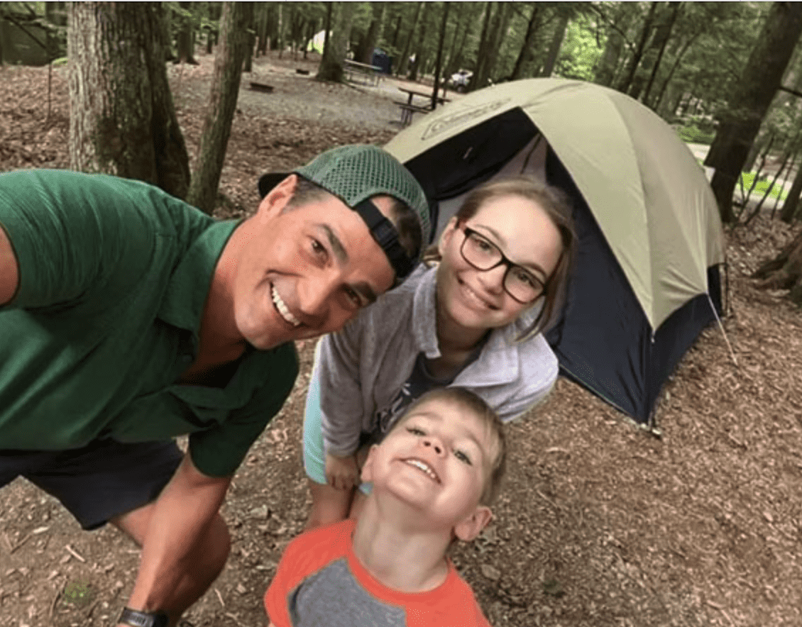 Rob Marciano shared a clip of a recent camping trip he took with his kids (@robmarciano/Instagram)