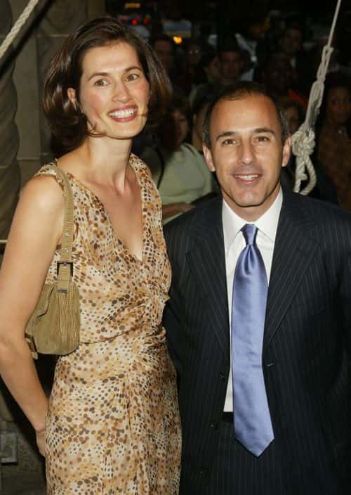 Today Show Host Matt Lauer and wife Annette Lauer attend the Sesame Workshop's Second Annual Benefit Gala June 2, 2004 in New York City.