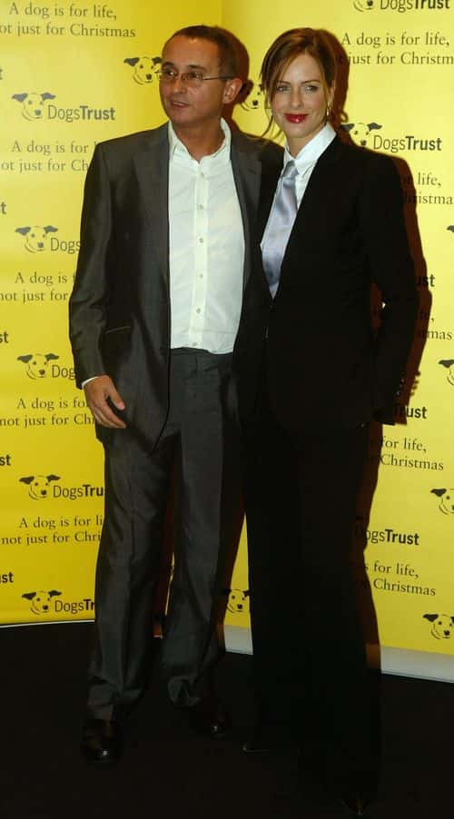 Presenter Trinny Woodall and husband Johnny Elichaoff attend the launch of