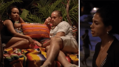 Brittany standing up for Jill in 'Bachelor in Paradise' 2022 (ABC)