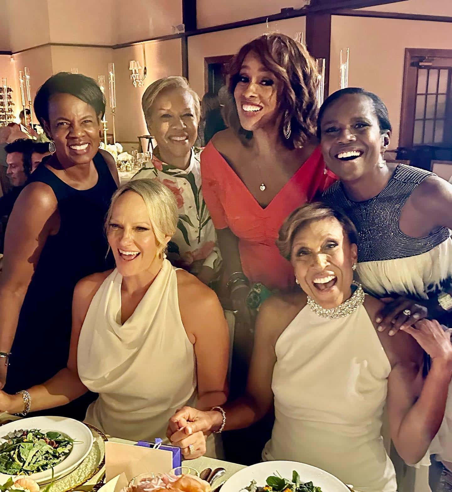 Al Roker and Deborah Roberts enjoy 'GMA' host Robin Roberts's lavish wedding (@debrobertsabc/Instagram)