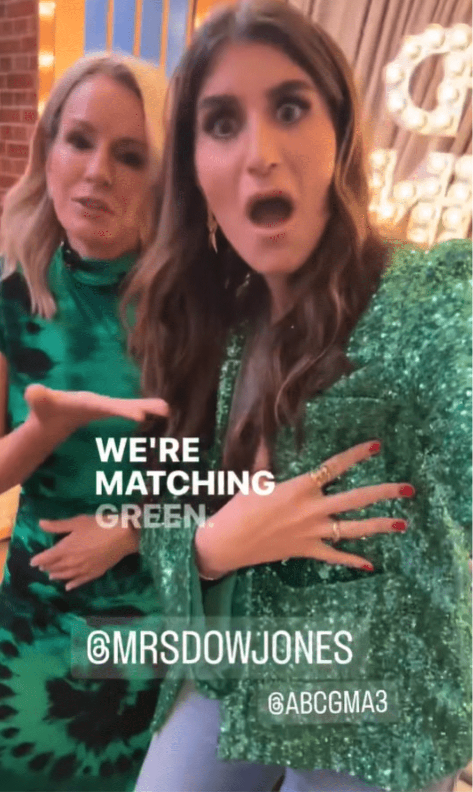 Dr. Jen Ashton wore the same top as guest Haley Sacks (@drjashton/Instagram)