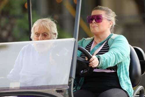 Dick Van Dyke with wife Arlene Silver in Malibu (Backgrid)
