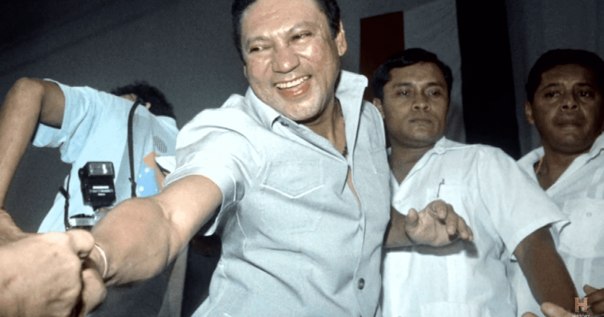 Manuel Antonio Noriega was found guilty by a US court of narcotics trafficking, racketeering, and money laundering (YouTube/History)