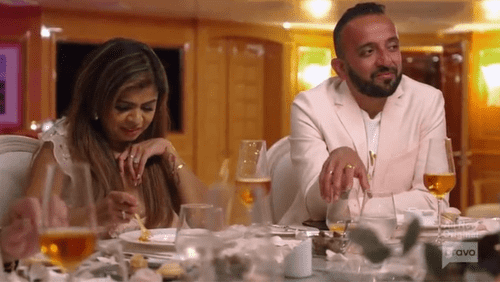 'Below Deck' Season 10 primary charter guest Karan Bakshi's friends (Bravo)