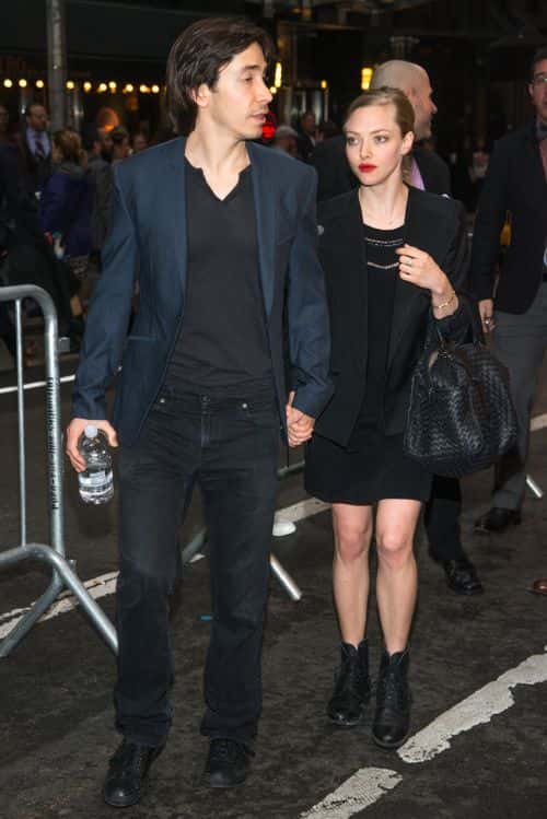 Justin Long and Amanda Seyfried attend the Broadway opening night of 