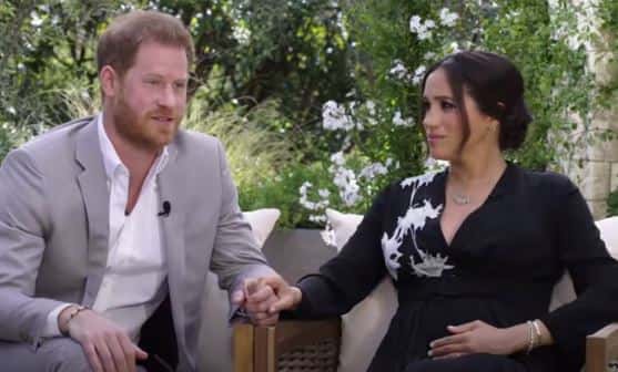 Duke and Duchess of Sussex speaking at the ' interview ( Mojo/Saturdy)