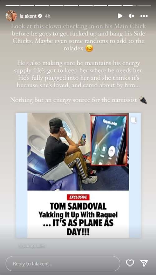 Lala Kent slams Tom Sandoval (Instagram/lalakent)