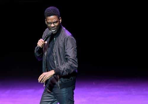 Comedian/actor Chris Rock performs his stand-up comedy routine during a stop of his Total Blackout tour at Park Theater at Monte Carlo Resort and Casino on June 10, 2017 in Las Vegas, Nevada. (Photo by Ethan Miller/Getty Images)