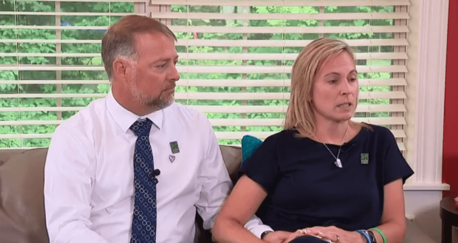 Stone Foltz's parents Shari and Cory Foltz (Screenshot taken from 10WBNS)