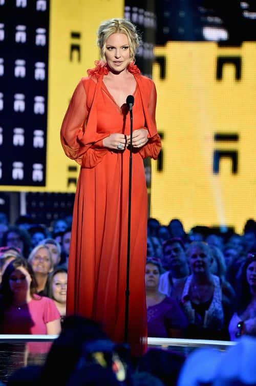 Katherine Heigl speaks onstage during the 2017 CMT Music Awards at the Music City Center on June 6, 2017 in Nashville, Tennessee.
