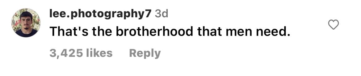 Comment section from the video (@tatebeliefs/Instagram)