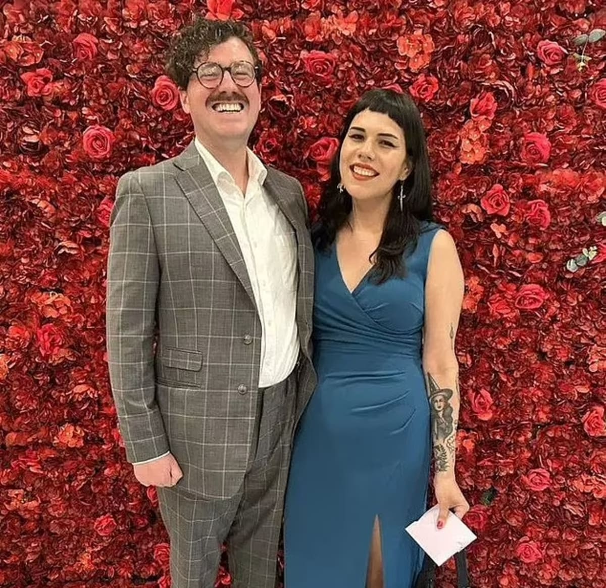 Ryan Carson and Claudia were returning home from a wedding before the tragedy occured (claudiaposting/X)