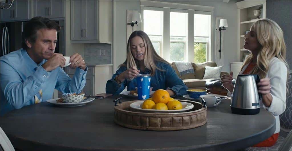 Jon Briddell (Bob), Emily Topper (May), and Alicia Leigh Willis (May) in 'She Is Not Your Daughter' (Lifetime)