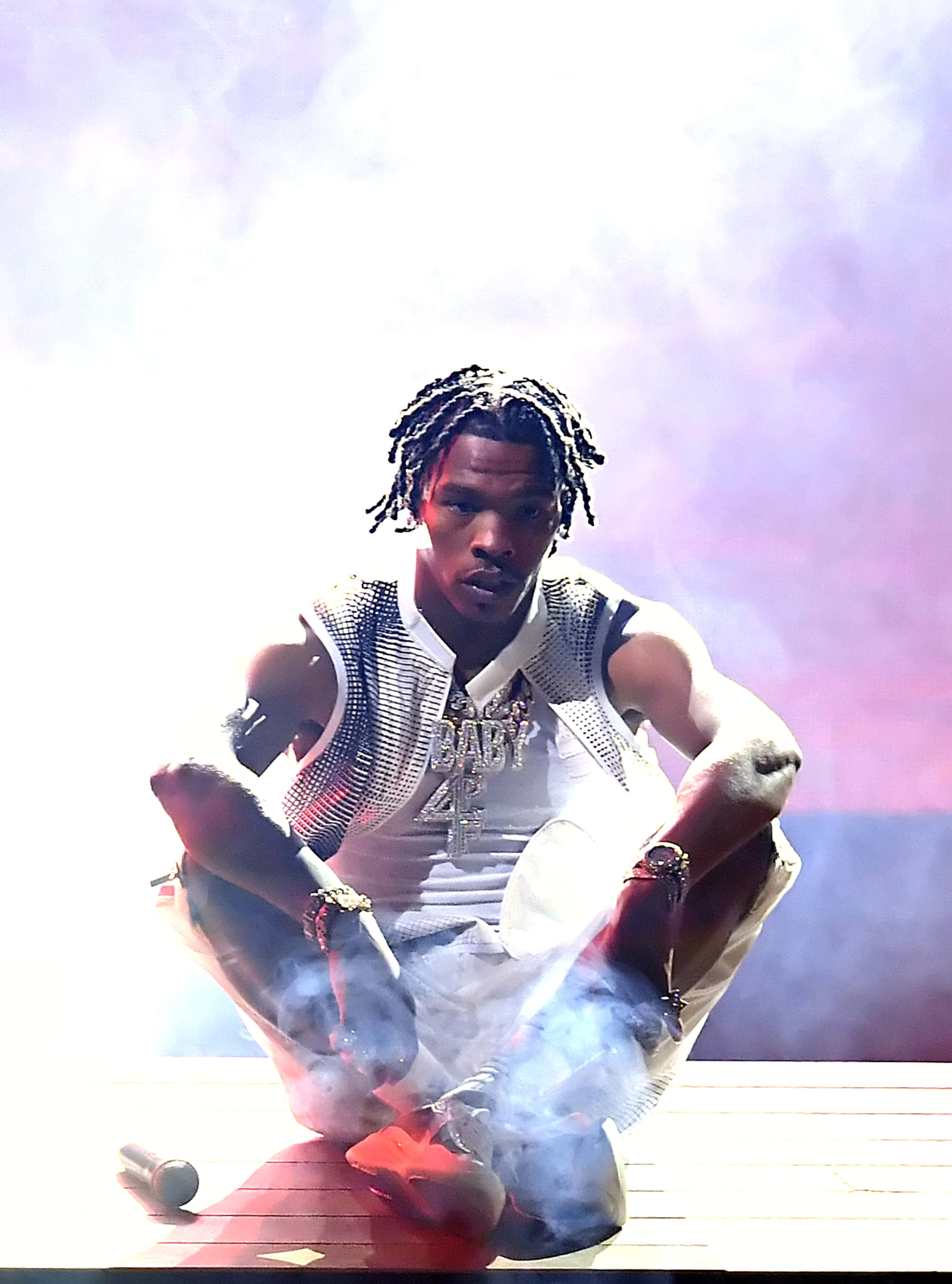 LOS ANGELES, CALIFORNIA - NOVEMBER 22: In this image released on November 22, Lil Baby performs onst