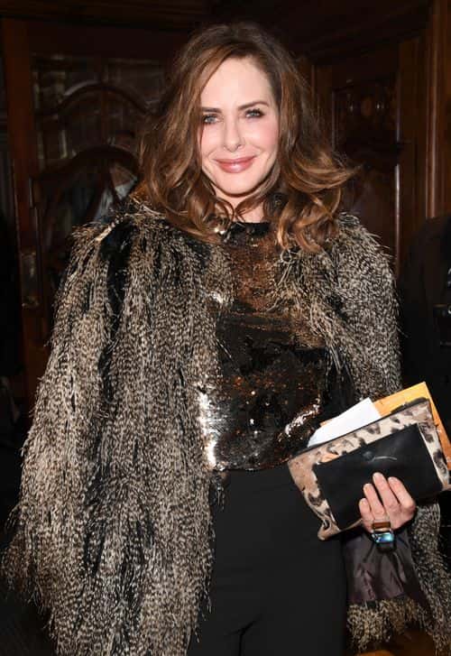 Trinny Woodall attends the opening night of 'Hamilton' at Victoria Palace Theatre on December 21, 2017 in London, England.