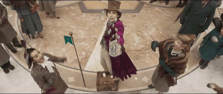 Timothée is the third actor to portray Willy Wonka on screen (warnerbrosstudio/YouTube)