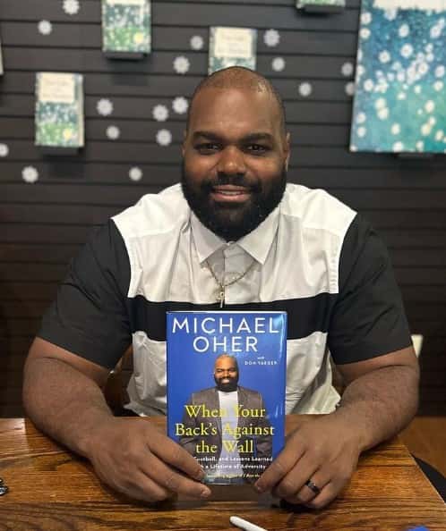 Michael Oher has recently published a book (Instagram/@michaeloher)