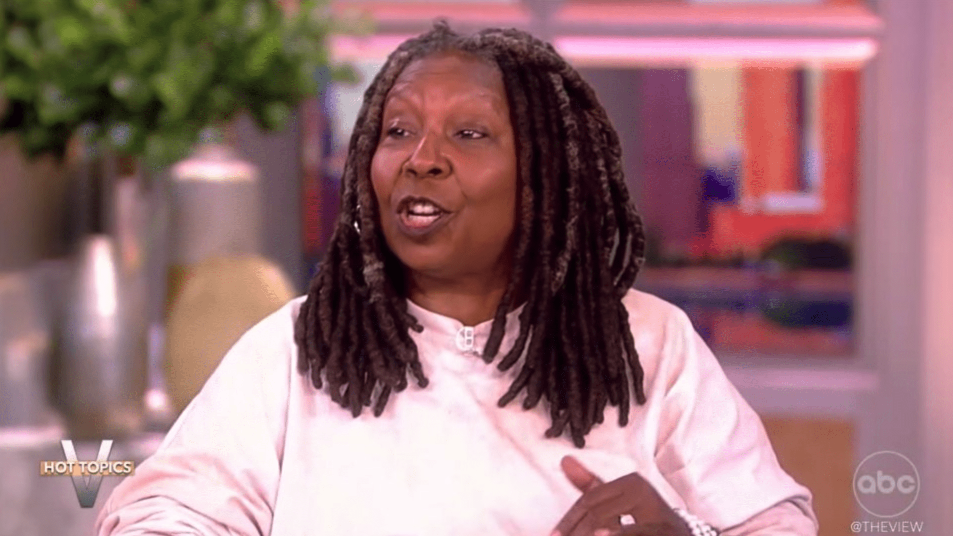 Whoopi Goldberg rang the bell when in front of her when her co-hosts went into a raunchy debate on-air about a new HBO dating show (ABC)