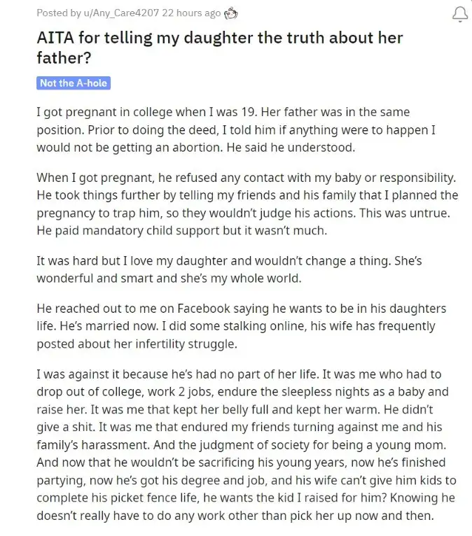 Reddit post (Reddit)