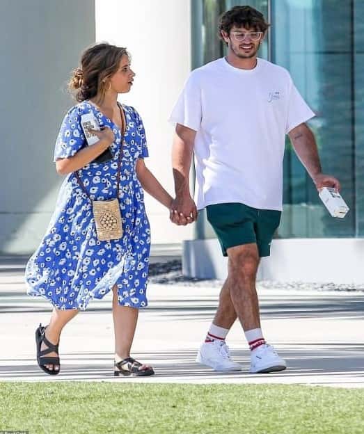 Camilla Cabello and Austin Kevitch pictured hand-in-hand (Screenshot/Daily Mail)