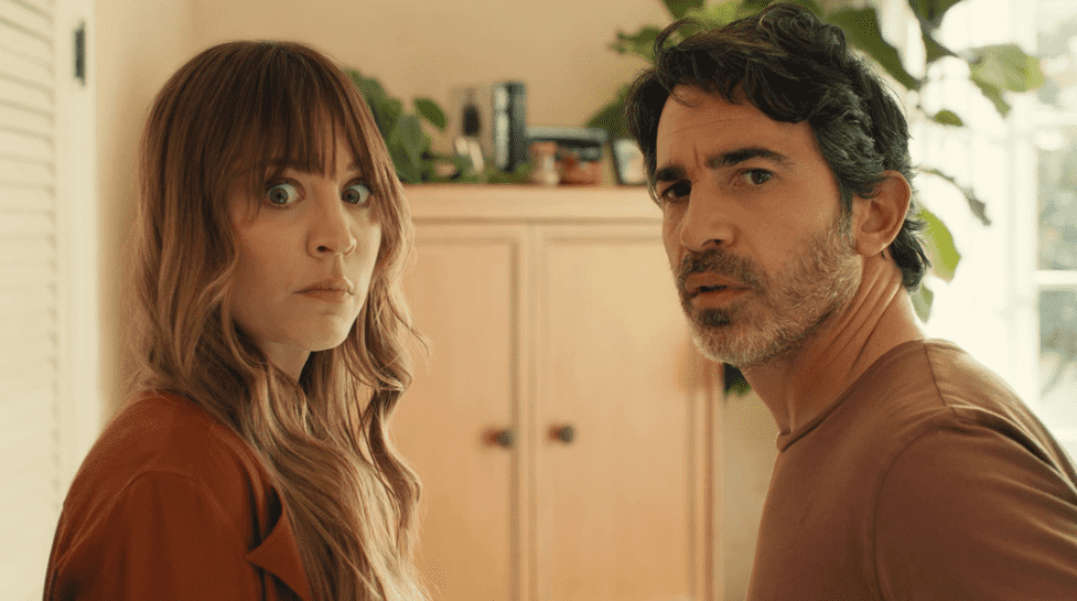Kaley Cuoco and Chris Messina in a still from 'Based On A True Story' (IMDb)
